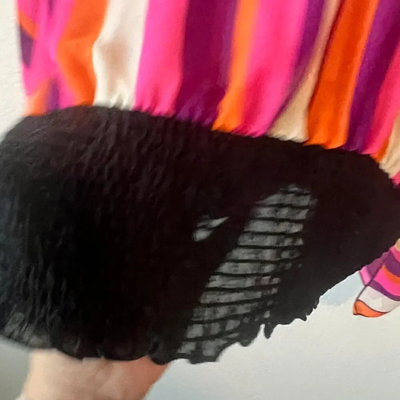 LoveJ Sheer Blouson with Batwing sleeves Size 2X - Picture 5 of 7